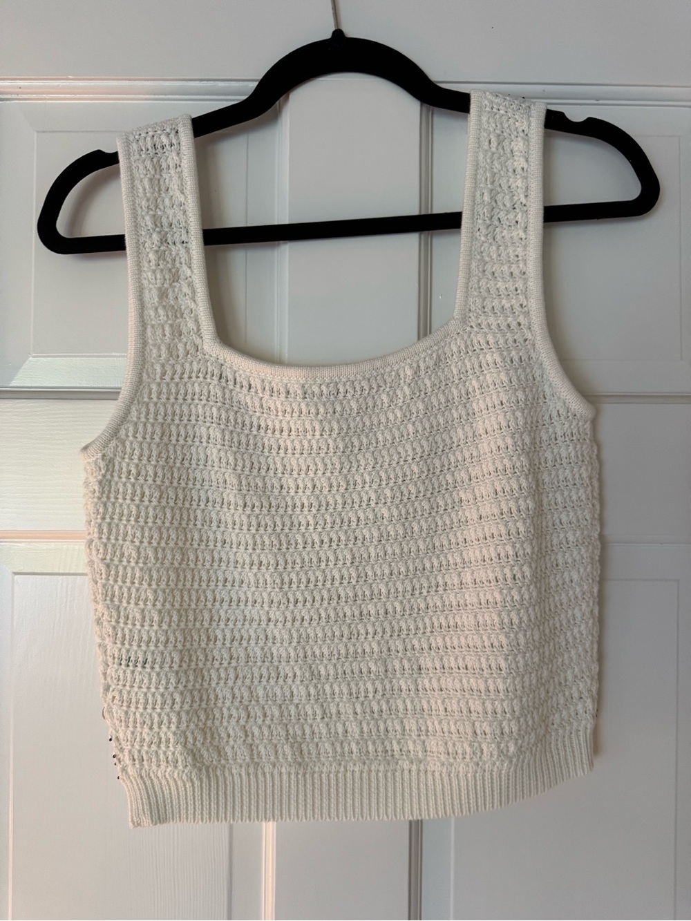 J. Crew Cream Crochet Sequin-Trim Tank - Picture 3 of 6